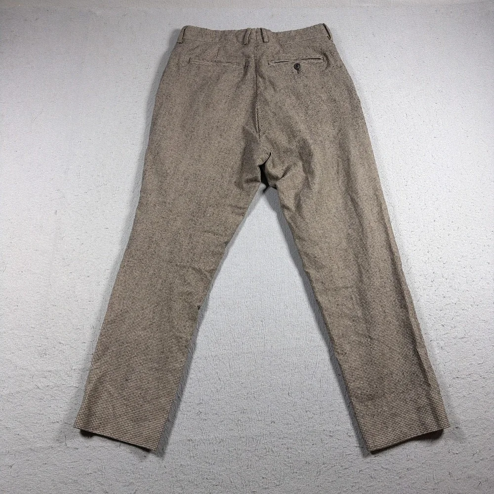 Todd Snyder Men's Corduroy Pants in Light Brown Herringbone - Picture 10 of 11
